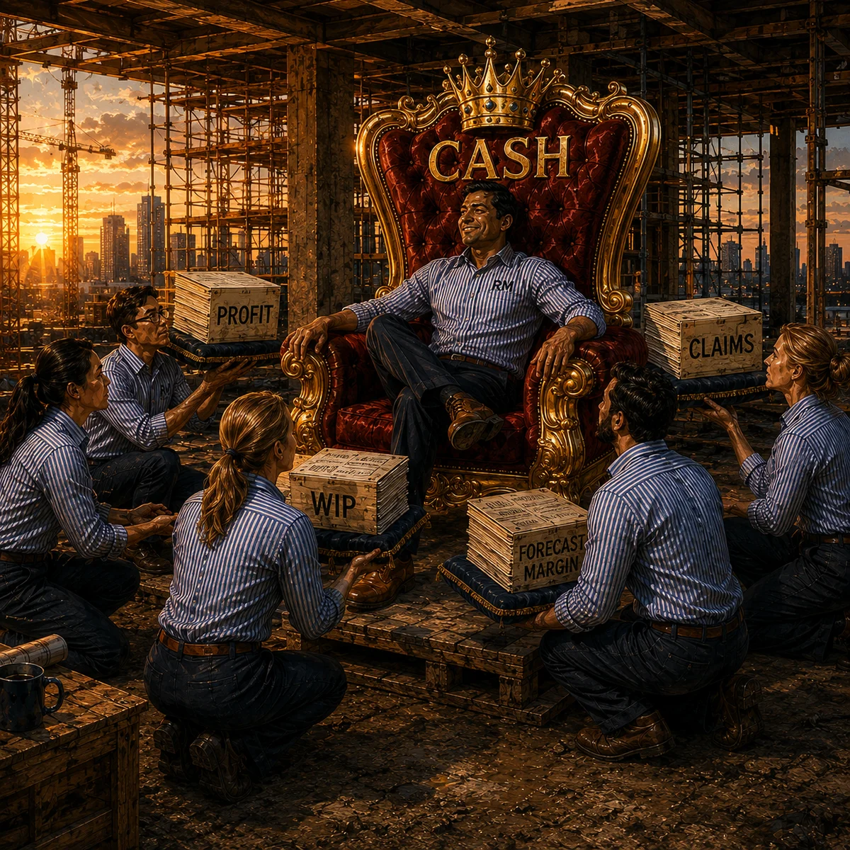 Cash is king practical construction wisdom artwork