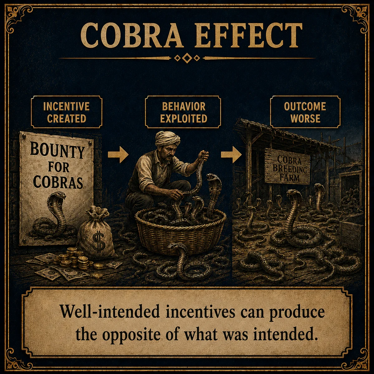Cobra Effect operating law artwork