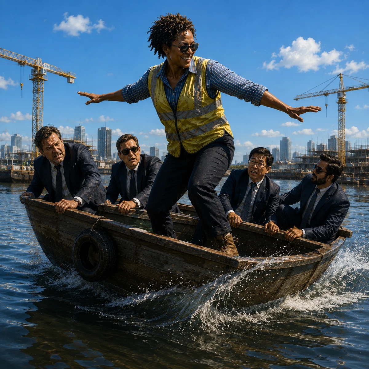 Don't rock the boat practical construction wisdom artwork