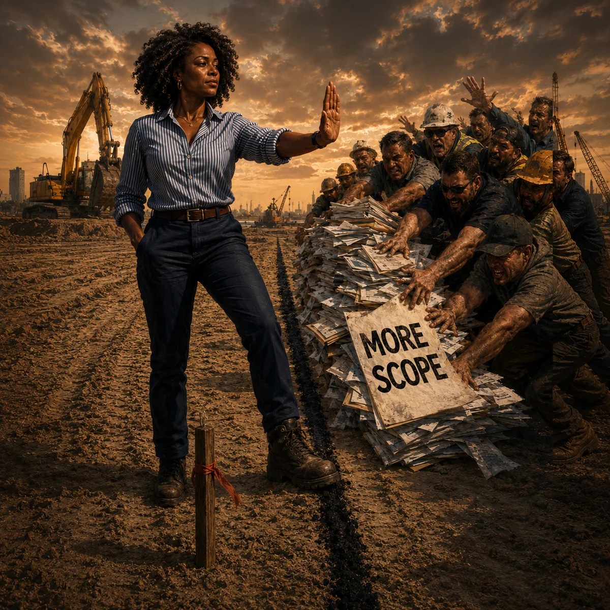 Drawing a line in the sand practical construction wisdom artwork