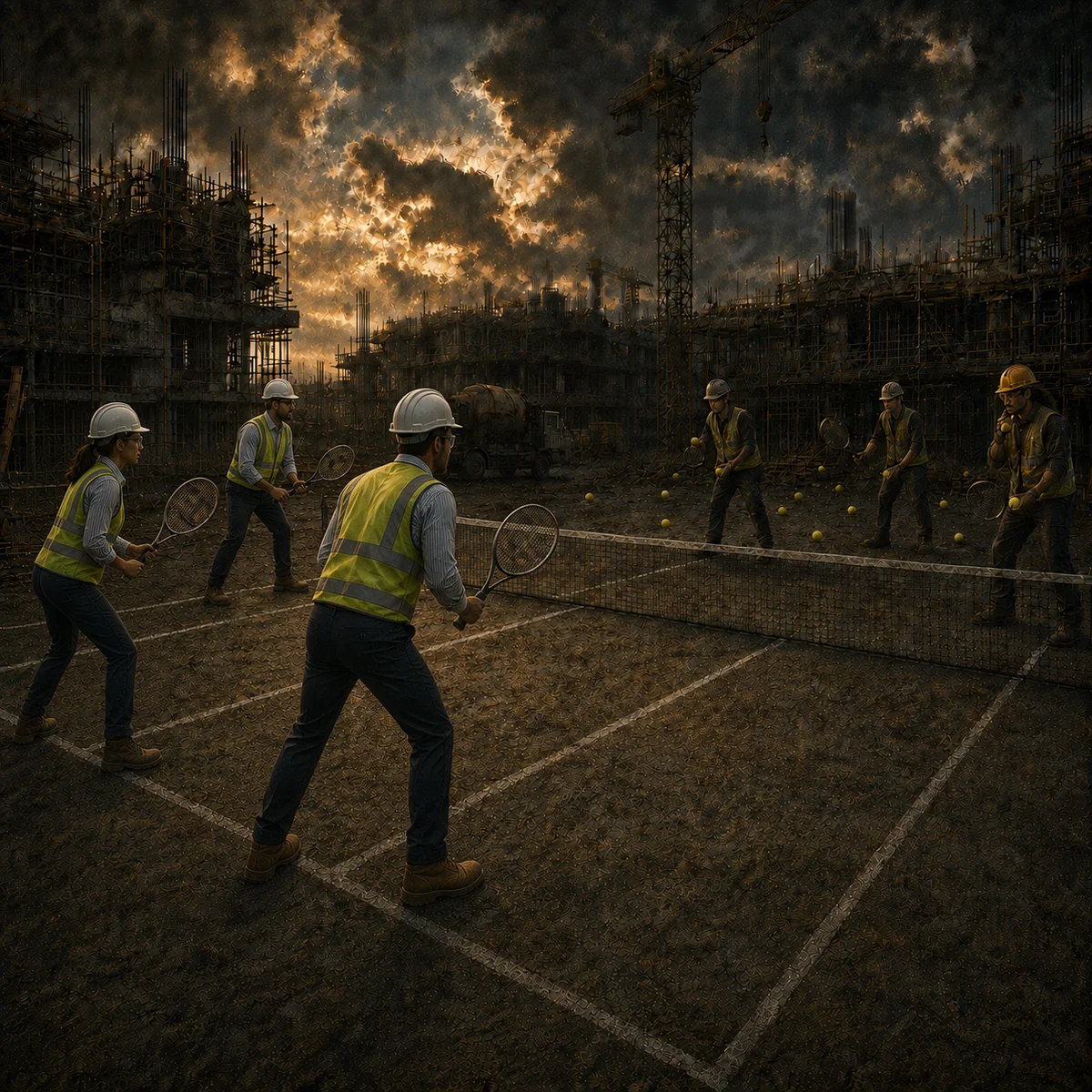 Get the ball in their court practical construction wisdom artwork