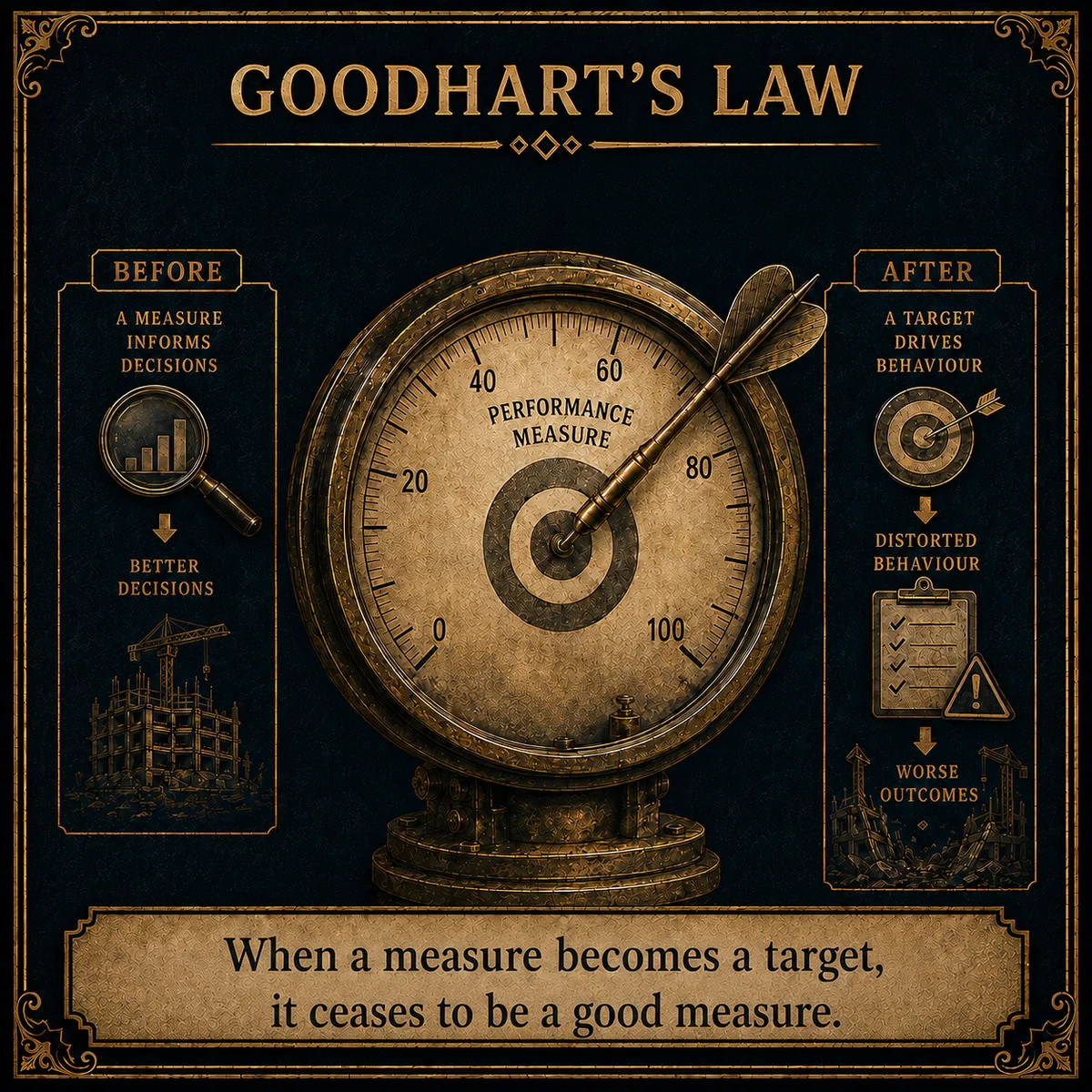 Goodhart's Law operating law artwork