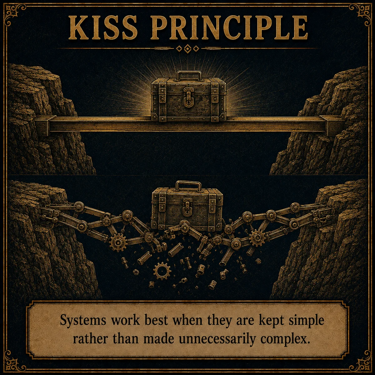 KISS Principle operating law artwork