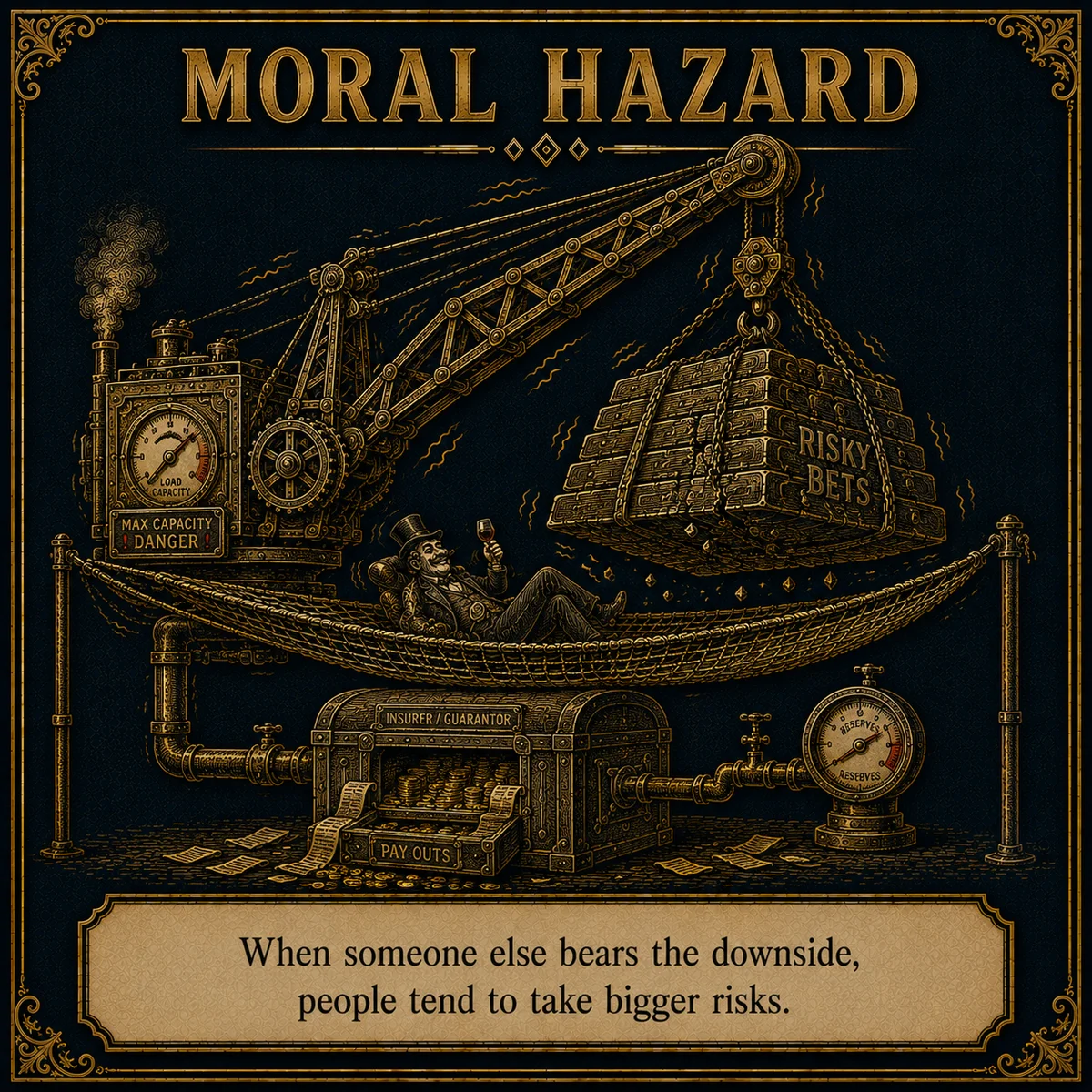 Moral Hazard operating law artwork