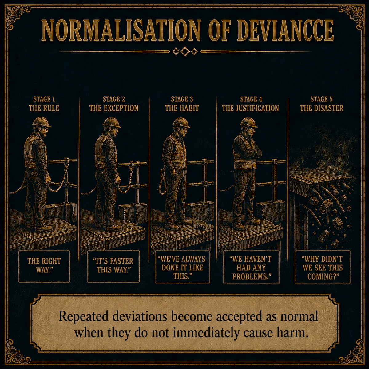 Normalisation of Deviance operating law artwork