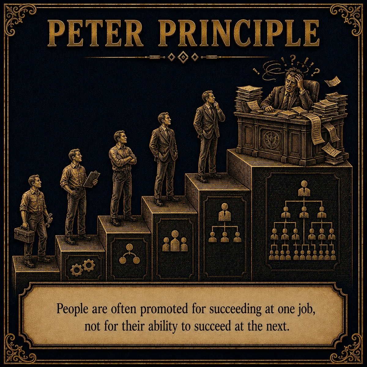 Peter Principle operating law artwork