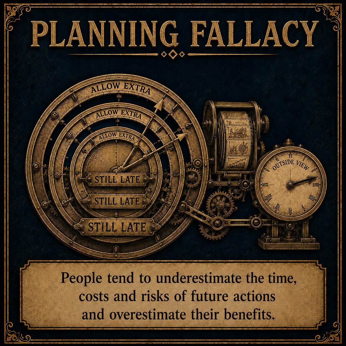 Planning Fallacy operating law artwork