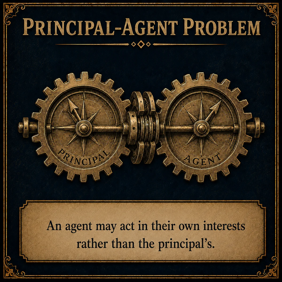 Principal–Agent Problem operating law artwork