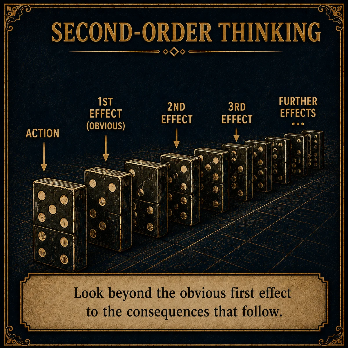 Second-Order Thinking operating law artwork