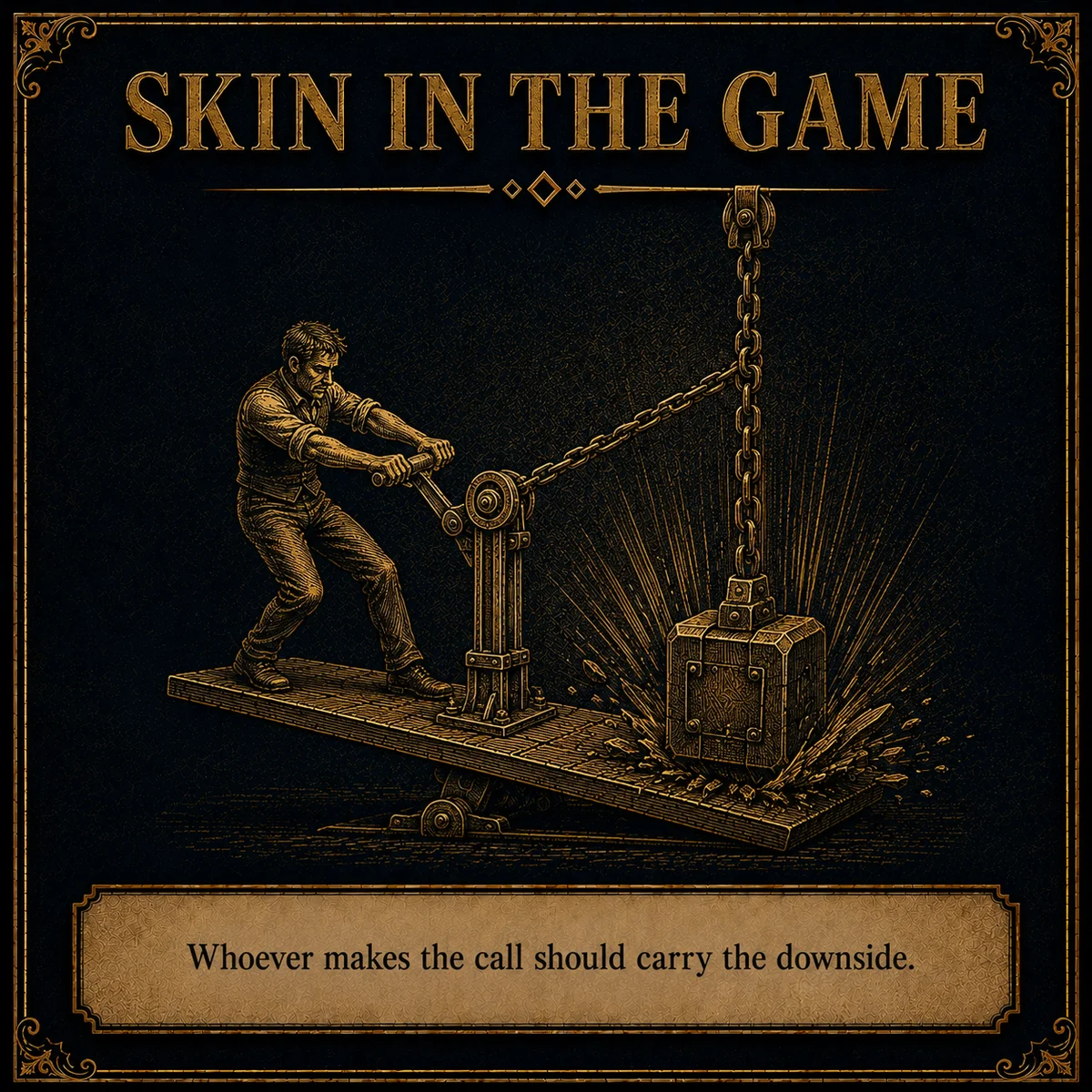 Skin in the Game operating law artwork