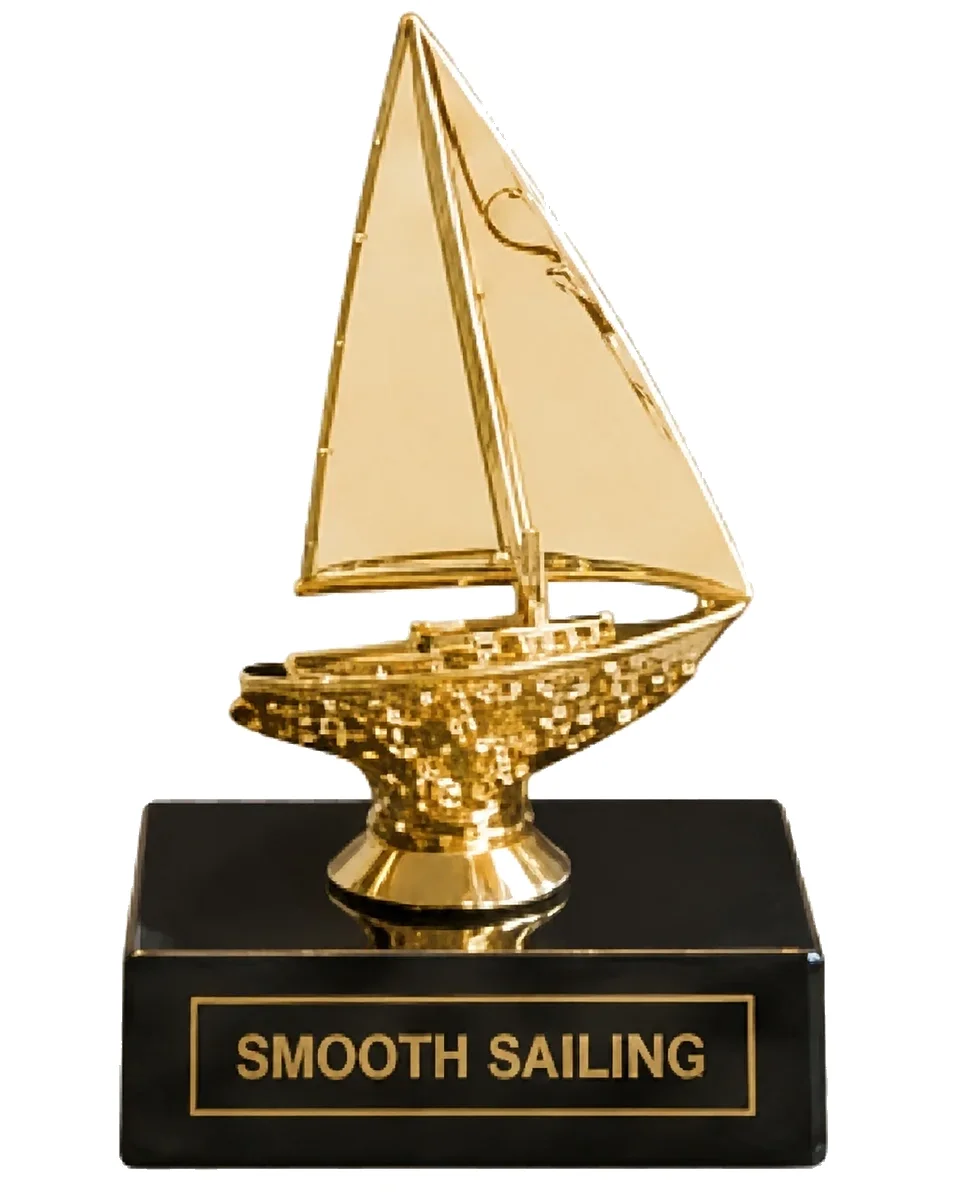 SMOOTH SAILING trophy marker