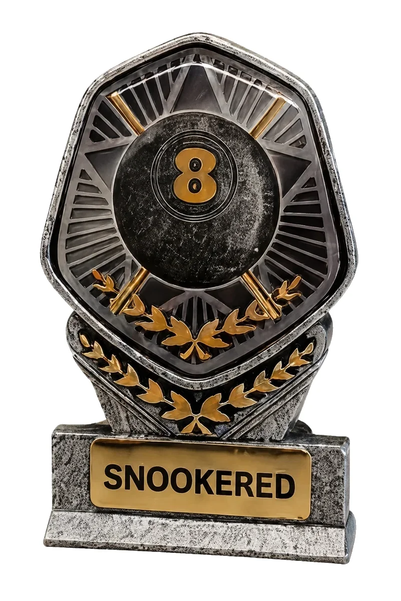 SNOOKERED trophy marker