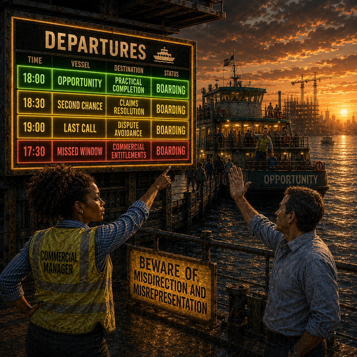 That ship has sailed practical construction wisdom artwork