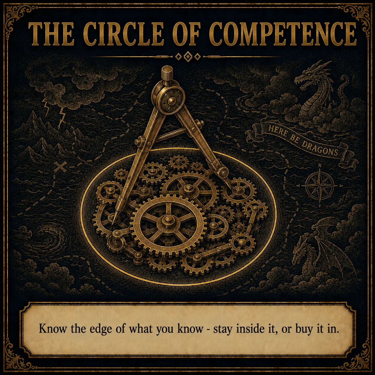 The Circle of Competence operating law artwork