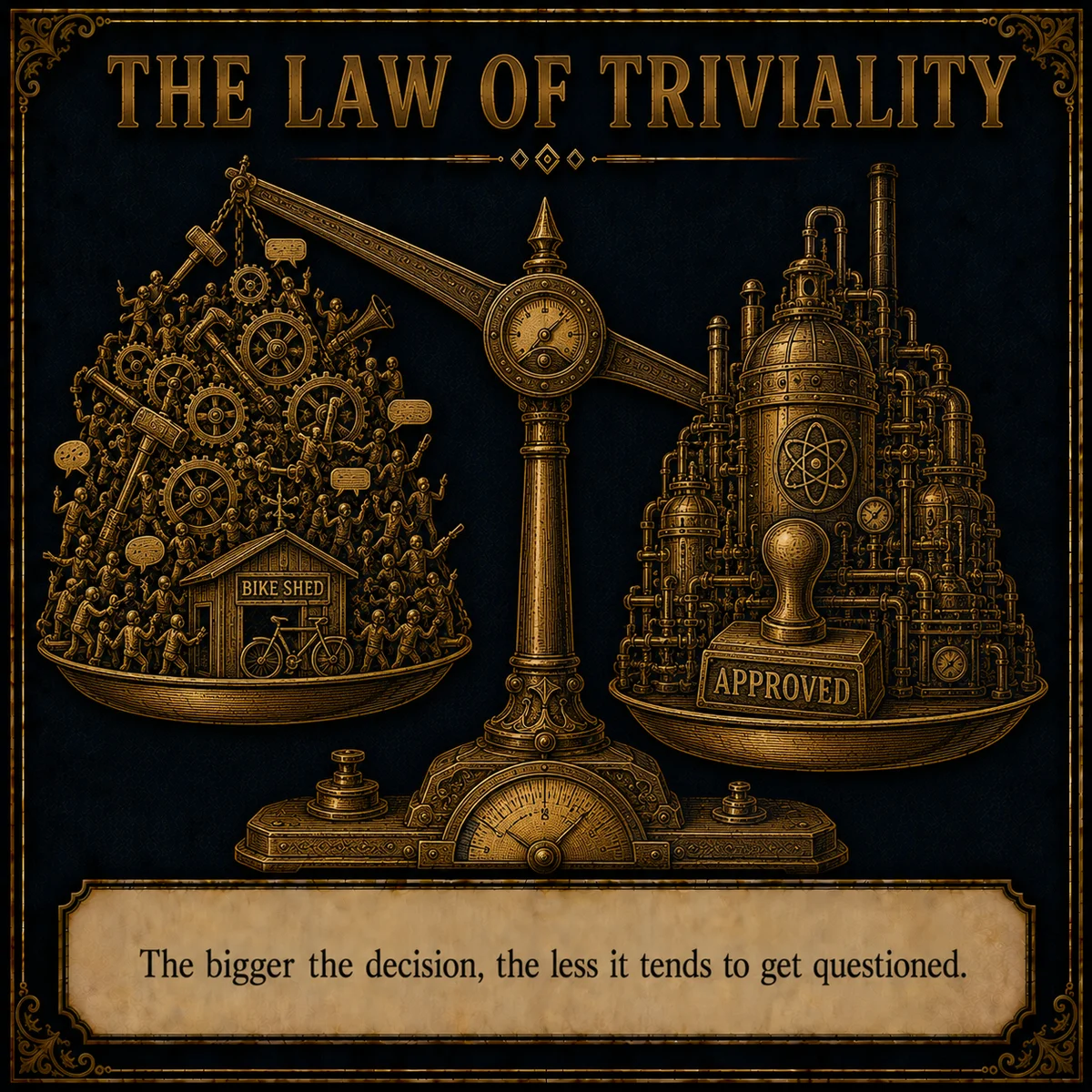 The Law of Triviality operating law artwork