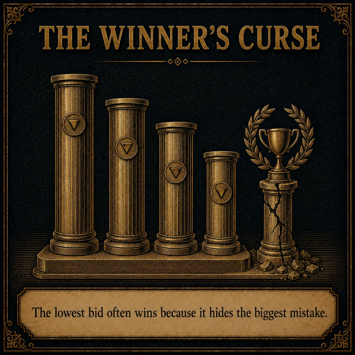 The Winner's Curse operating law artwork