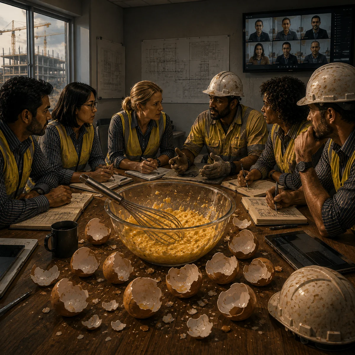 You can't unscramble an omelette practical construction wisdom artwork