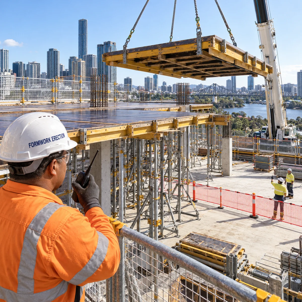 Formwork on an Australian construction site
